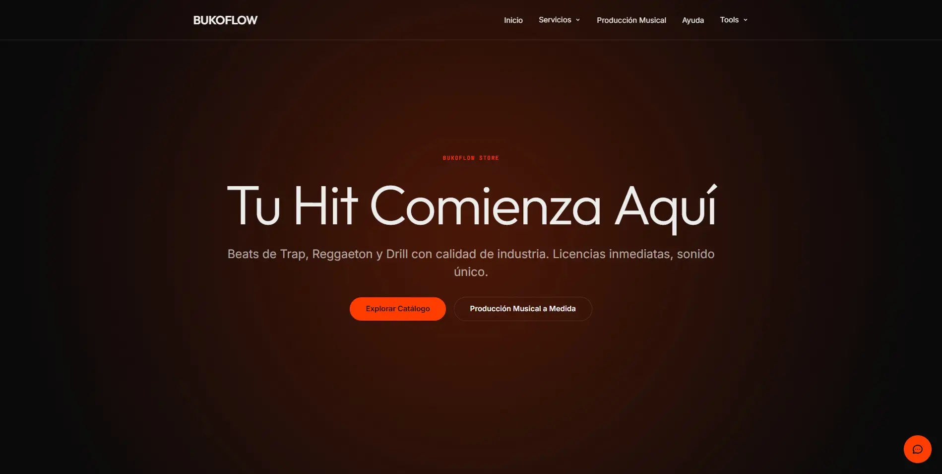 Captura de la portada de tienda.bukoflow.com